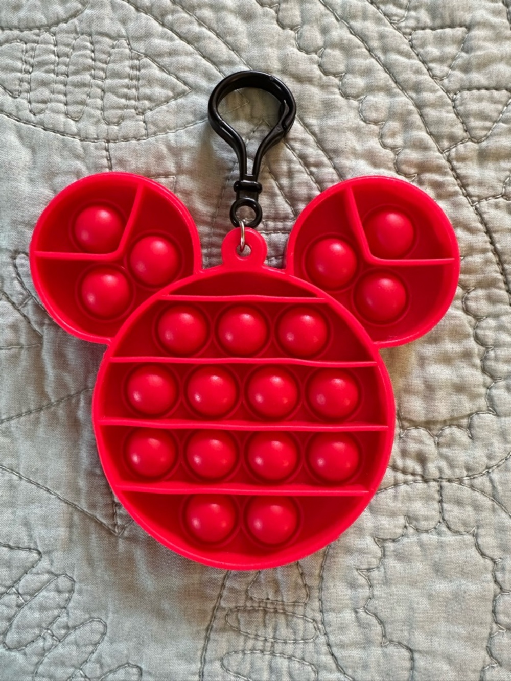 Disney Mickey Mouse Pop Toy Fidget Popper With Keychain